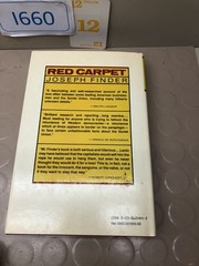 Red Carpet by Joseph Finder HC DJ 1983 1st Edition Holt Rinehart Comp