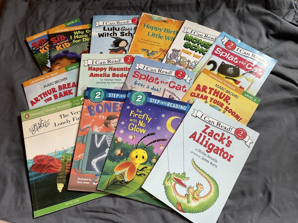 Level 2 I Can Read 14 Book Lot Various Titles Children’s Reading Homeschool