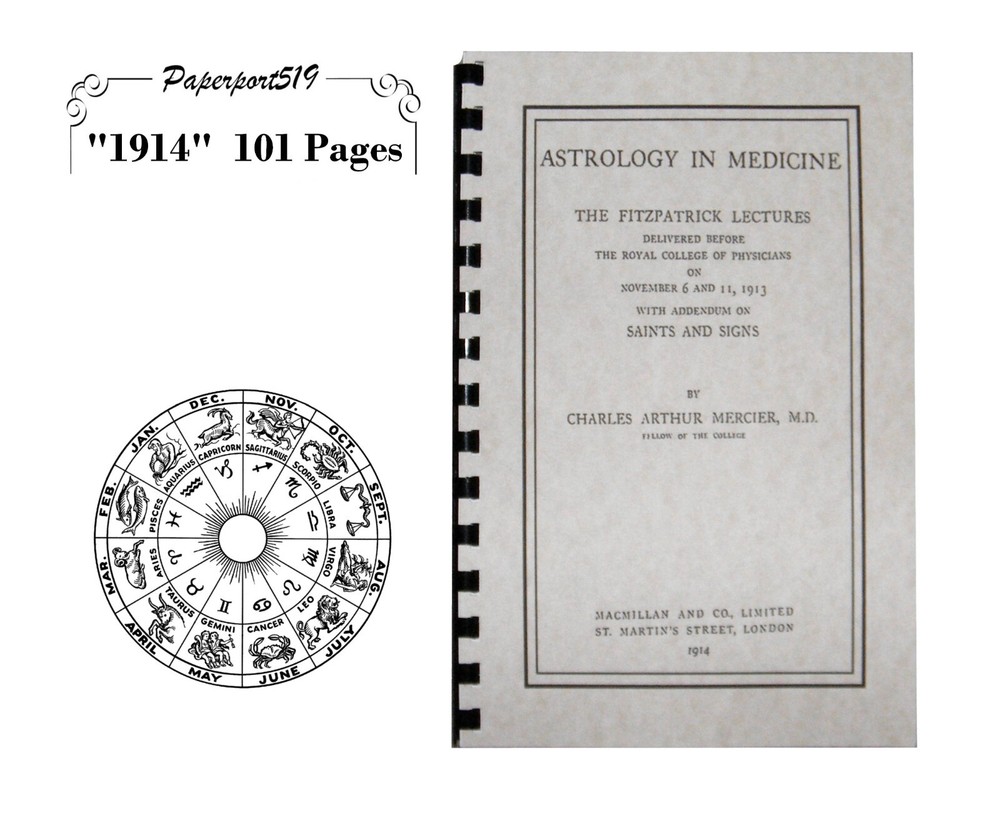 Astrology In Medicine “1914” 101 Pages
