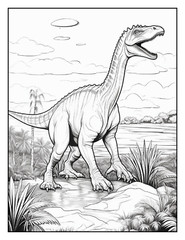 “Cute Dinosaur Coloring Book fun for allFun, Creative & Relaxing Art Pages