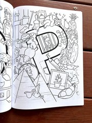 The Ultimate Alphabet Coloring Book 4 By Alannah Dyer- 8.5×11 in. Ages 4-8 Fun