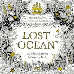 Lost Ocean: An Inky Adventure and Coloring Book for Adults – VERY GOOD