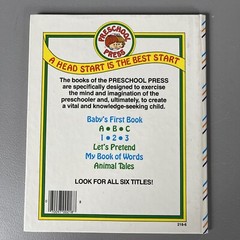 Vintage Preschool Press Hardcover “Animal Tales”, Good Condition