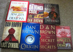 Dan Brown book lot- The entire Langdon Robert series- 6 novels plus Guidebook !