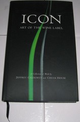 Icon Art of the Wine Label, 8.5 in. X 13.25 in., Signed, mint condition, ribbon
