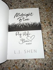 *SIGNED* Midnight Blue by L. J. Shen (2018, Uk- a Format Paperback)