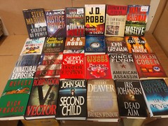 Lot of 10 Mystery Suspense Thriller Crime Murder Detective Hardcover HB MIX Book
