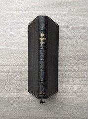 VTG Thinline 1946 Pocket New Testament RSV Black Leather 691X Nelson ~ 4.9″ x 3″