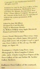 1993 Freer: A Legacy of Art Softcover Book 272 Pages Smithsonian Institution