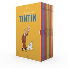 The Adventures of Tintin by Hergé: 23 Books Box Set – Ages 7+ -Paperback