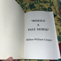 Behold Pale Horse William Cooper 1991 Protocol Zion CFR RARE Glossy Unrevised