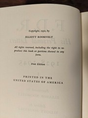 F.D.R. HIS PERSONAL LETTERS 1928-1945 Part 1 – FIRST EDITION 1950 HC