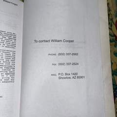 Behold Pale Horse William Cooper 1991 Protocol Zion CFR RARE Glossy Unrevised