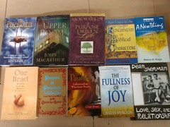 Lot of 5 Pounds LBs Christian Prayer Bible Jesus Theology Pray Books RANDOM*MIX