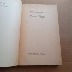Kurt Vonnegut Jr Player Piano 1969 Panther Book United Kingdom 12mo Paperback VG