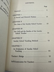 Sunday School Workers Training Course The Teacher 1959 Hardcover 101 Pages No 2
