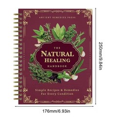 Plant Theme Eating Recipe Human Health Guide Book Spiral Binding Natural Book