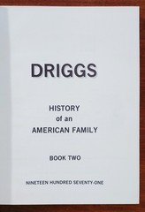 DRIGGS FAMILY HISTORY 2 Vol. LDS Mormon Genealogy History Arizona RARE BOOKS!