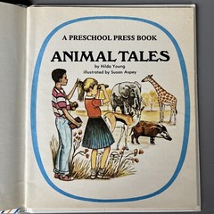 Vintage Preschool Press Hardcover “Animal Tales”, Good Condition