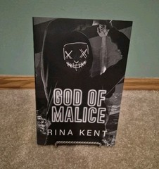 GOD OF MALICE BY RINA KENT SIGNED BADDIES BLACK OUT EDITION