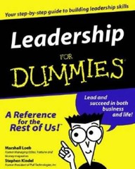 Leadership For Dummies – Paperback By Loeb, Marshall – GOOD