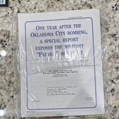 False Patriots Threat of Antigovernment Extremists Various English Print Booklet