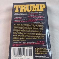 Trump: The Art of the Deal Donald J. Trump 1987 Warner Books First Printing PB