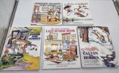 Lot of 5 Calvin and Hobbes Collection by Bill Watterson – Comic Strips PB Books