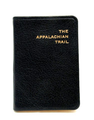 APPALACHIAN TRAIL 3×4″ MINI Guide Leather Cover Notes w Maps Info 160 Pgs Black