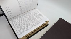 LDS Holy Bible Leather KJV Black + Brwon SOFT Leather King James Version READ