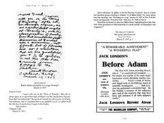 Brand new unread copy JACK LONDON’S BEFORE ADAM BATTLES “It’s a stunner.”