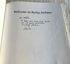 Welcome to Beeky Airlines SIGNED INSCRIBED 1st Edition Softcover Seth Campos