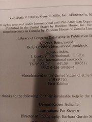 BETTY CROCKER’S INTERNATIONAL COOKBOOK 1980 1st Ed HB 372 Pages