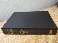 RARE 1999 USA NASB Bible Wide Margin Unknown Leather Opaque Paper USED L@@K🌟