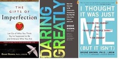 Brene Brown’s 3 Book set: I Thought It Was Just Me (but it isn’t):Daring Gre…
