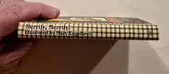 Mary Engelbreit Christmas Mini Book Merrily Merrily With Jacket Vintage 1995 EUC