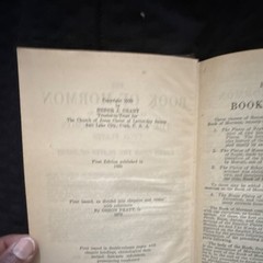 The Church of Jesus Christ of Latter-day Saints Book of Mormon 1900 1st HC