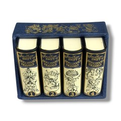 Gulliver’s Travels – Jonathan Swift Miniature Leather Books 4-Vol set w/slipcase