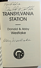 Transylvania Station by Donald & Abby Westlake Trade PPB SIGNED 1st Ed Like New