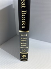 Great Books encyclopedia Euclid Archimedes Nicomachus Britannica #10/1990