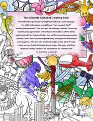 The Ultimate Alphabet Coloring Book 3 By Alannah Dyer- 8.5×11 in. Ages 4-8 Fun