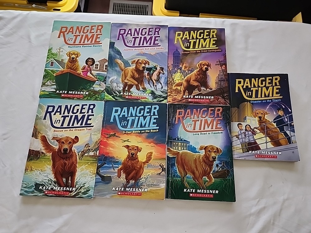 Lot Of 7 Ranger in Time Series Kate Messner Dog Time Travel History