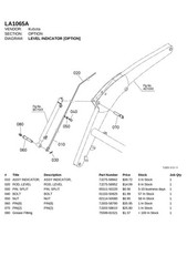 KUBOTA LA1065A FRONT LOADER ILLUSTRATED PARTS LIST MANUAL – WIRE BIND – COVERED