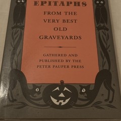NEW Comic Epitaphs From The Very Best Old Graveyards HCDJ Vintage Halloween 1957