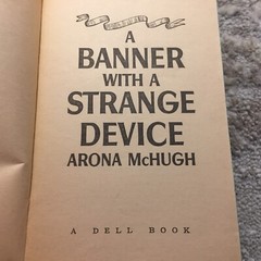 A Banner With a Strange Device Romance Paperback Book by Arona McHugh Dell 1965