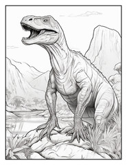 “Cute Dinosaur Coloring Book fun for allFun, Creative & Relaxing Art Pages