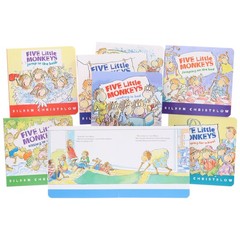 Five Little Monkeys: Adventures By Eileen Christelow 8 Books Box – Ages 4-7 – BB