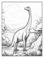 “Cute Dinosaur Coloring Book fun for allFun, Creative & Relaxing Art Pages