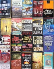 5 Pounds Of Suspense Crime Mystery Thriller Fiction Books Random Mix Lot !!