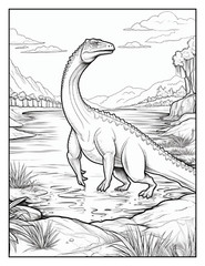 “Cute Dinosaur Coloring Book fun for allFun, Creative & Relaxing Art Pages